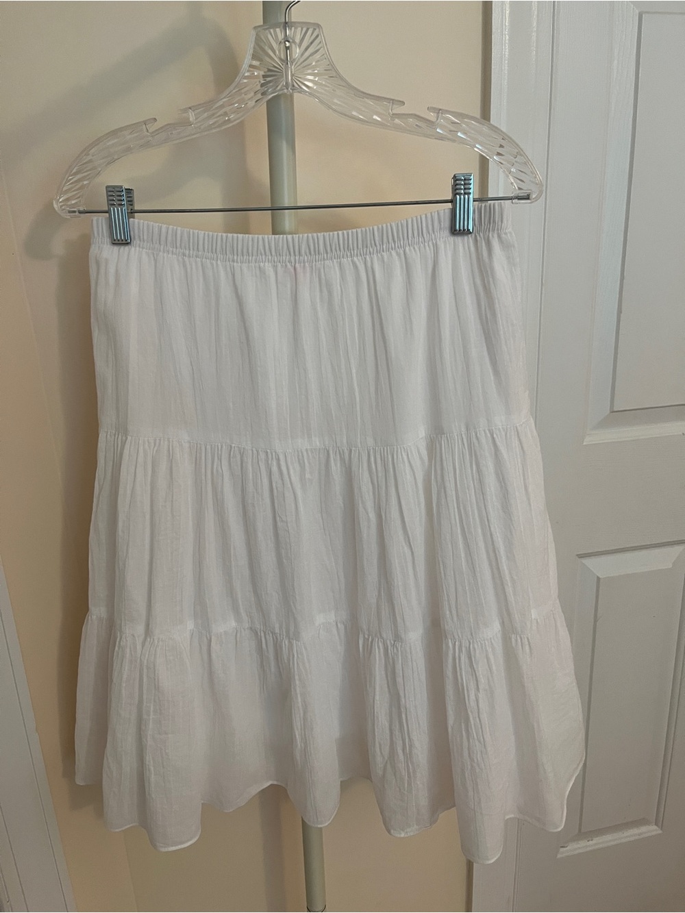 Sam TY White Peasant Skirt Size Medium